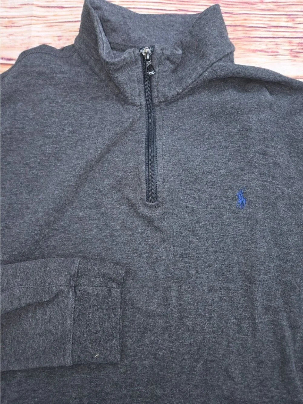 Polo Ralph Lauren Mens Gray 1/4 Zip Tech-Fleece Sweater XL